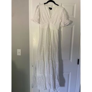 White Lace Maxi Dress